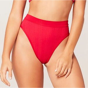 L*Space Ribbed Frenchi Bitsy Bikini Bottom M